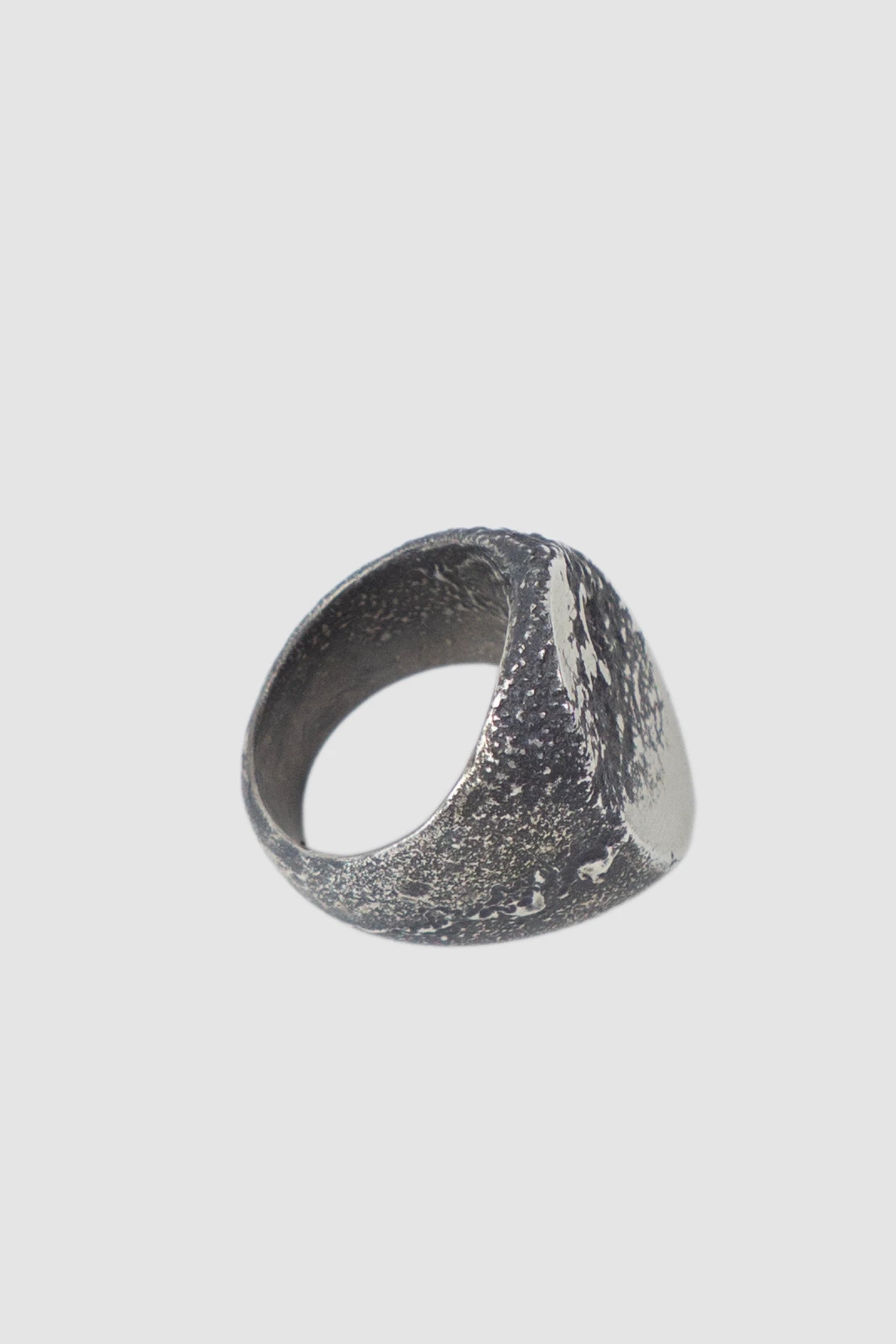 2819 Jewelry - Silver Oxidized Oval Plateau Signet Ring item right view 2819 Jewelry - Silver Oxidized Oval Plateau Signet Ring item right view