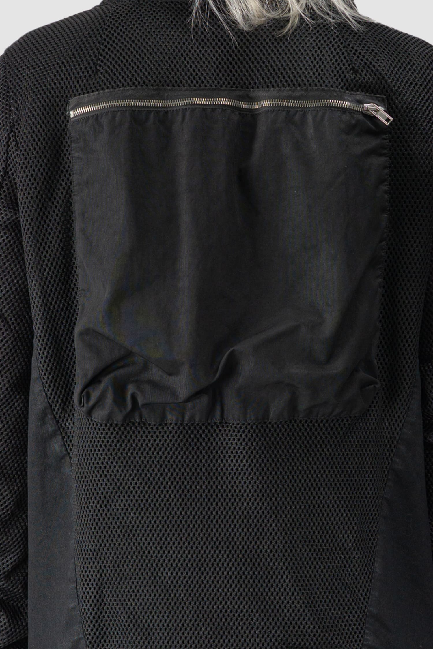 Rick Owens DRKSHDW - Waxed Denim & Perforated Exploder Jacket