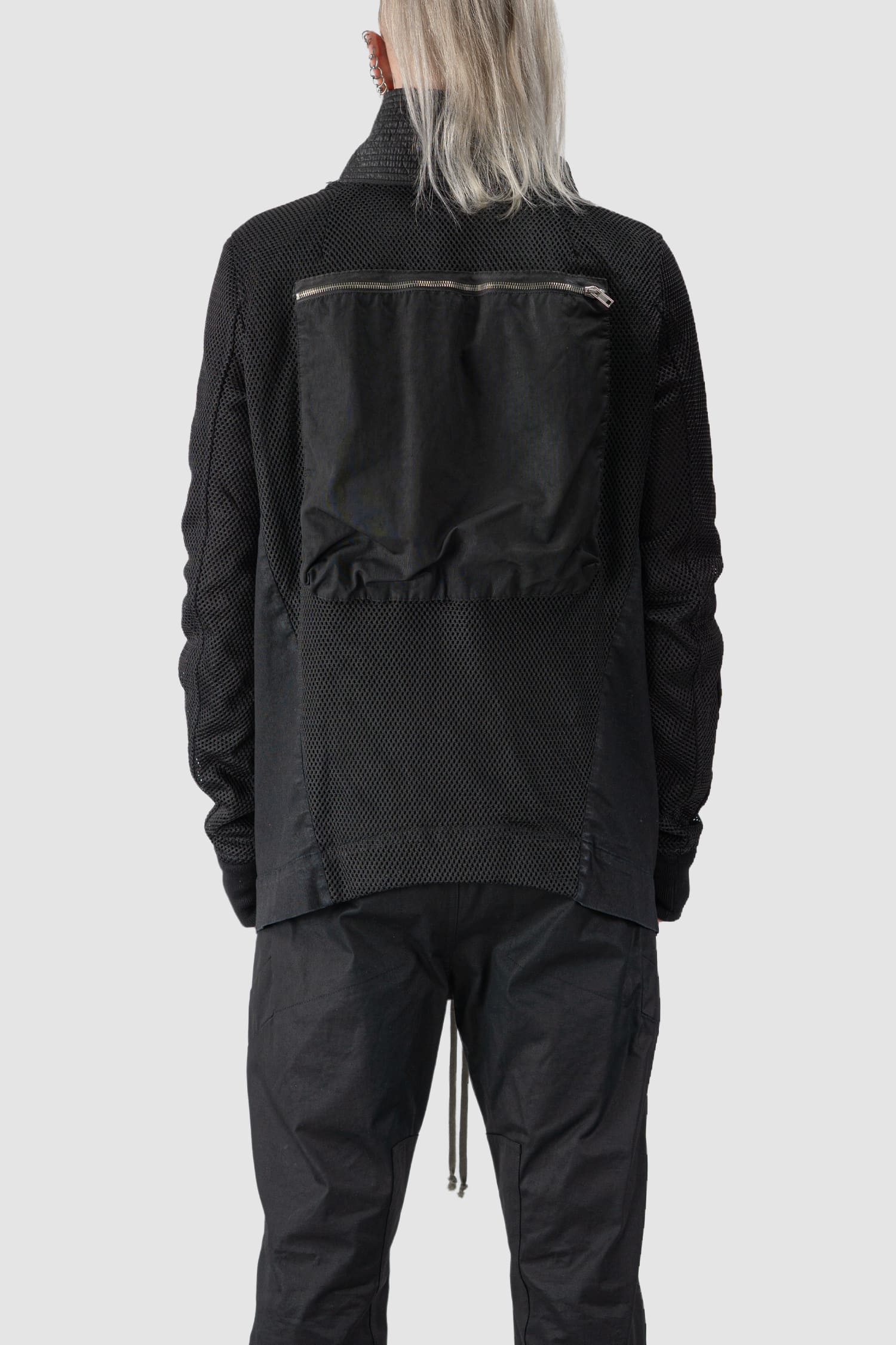 Rick Owens DRKSHDW - Waxed Denim & Perforated Exploder Jacket