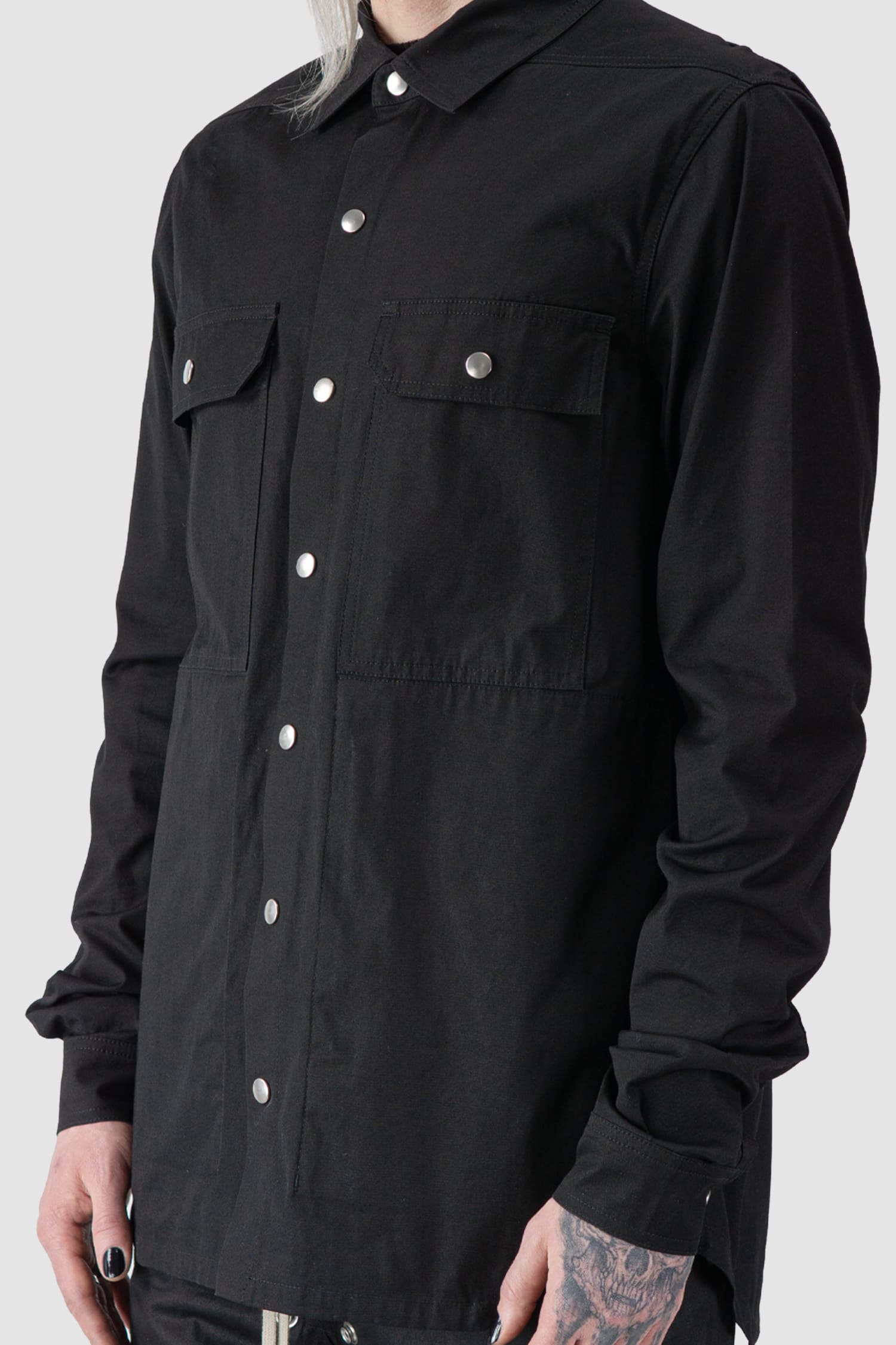 Rick Owens - Woven “UFW” Printed Cotton Overshirt