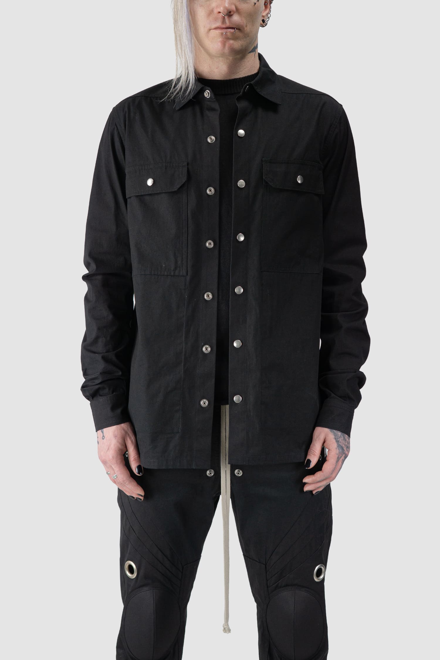 Rick Owens - Woven “UFW” Printed Cotton Overshirt