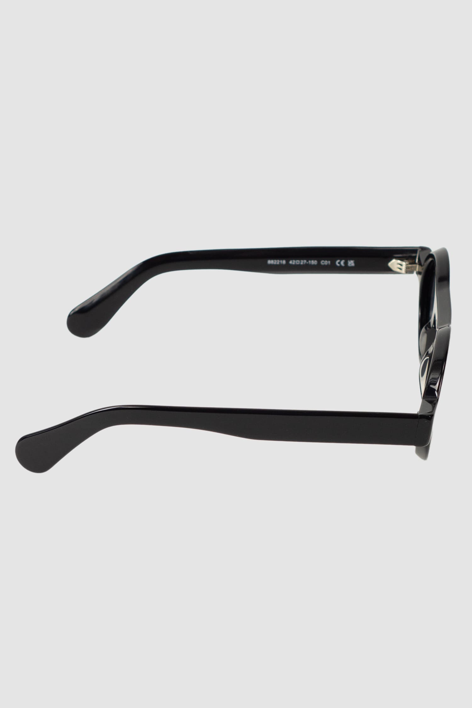 Gall Laboratories by Justin Gall - right view of black Acetate Jumbo Shere Sunglasses