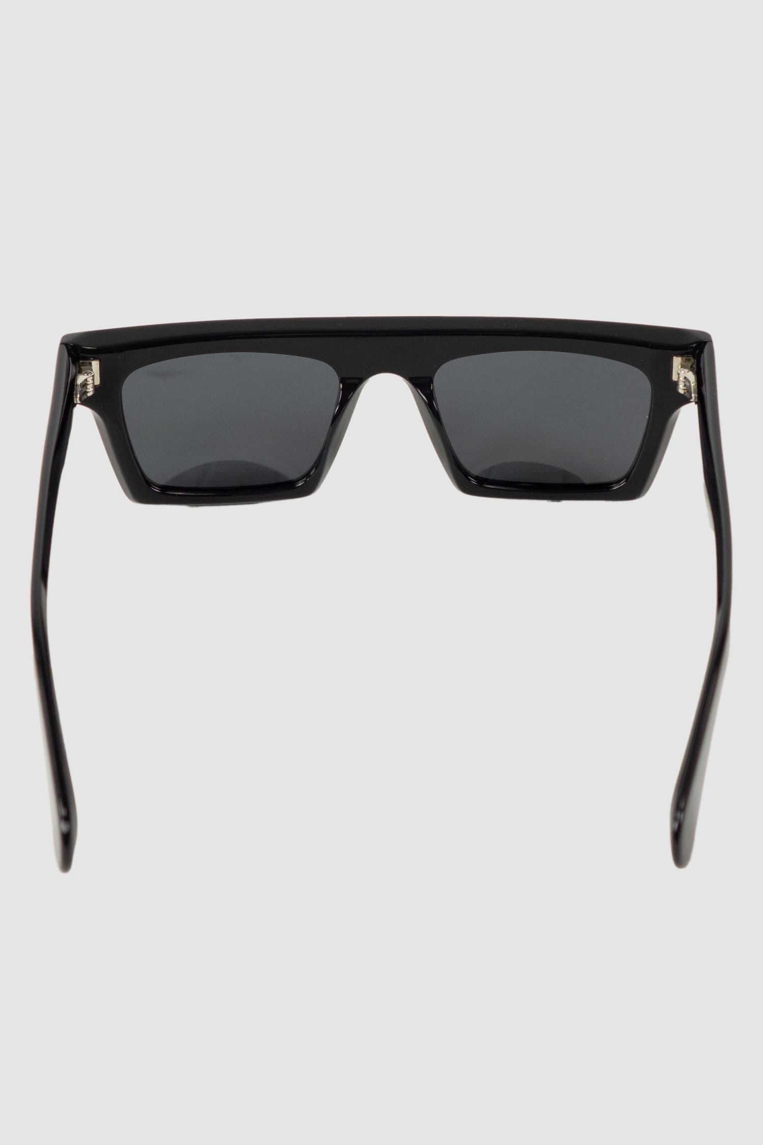 Gall Laboratories by Justin Gall - back view of black Acetate Straight Brim Aviator Sunglasses