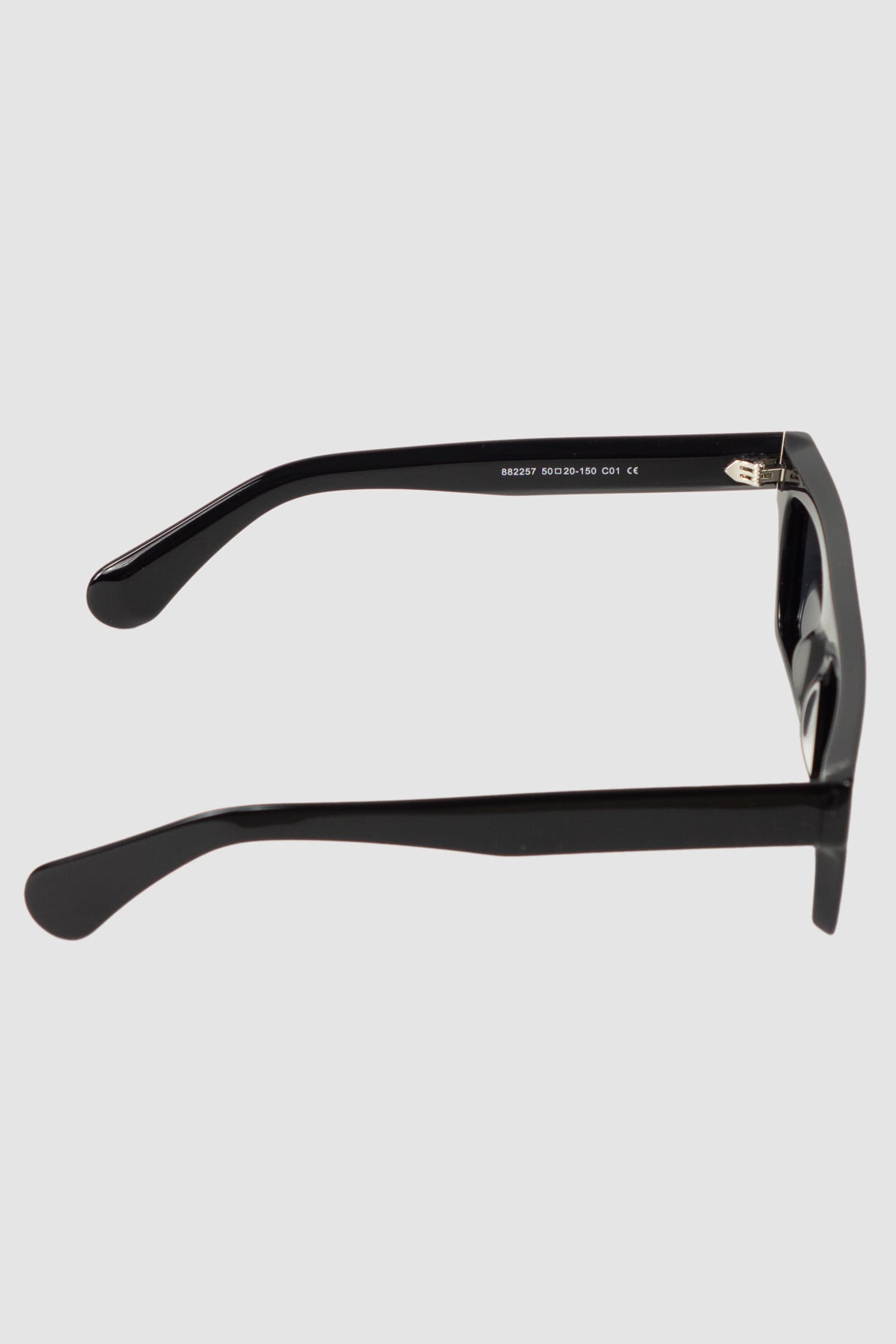 Gall Laboratories by Justin Gall - right view of black Acetate Straight Brim Aviator Sunglasses