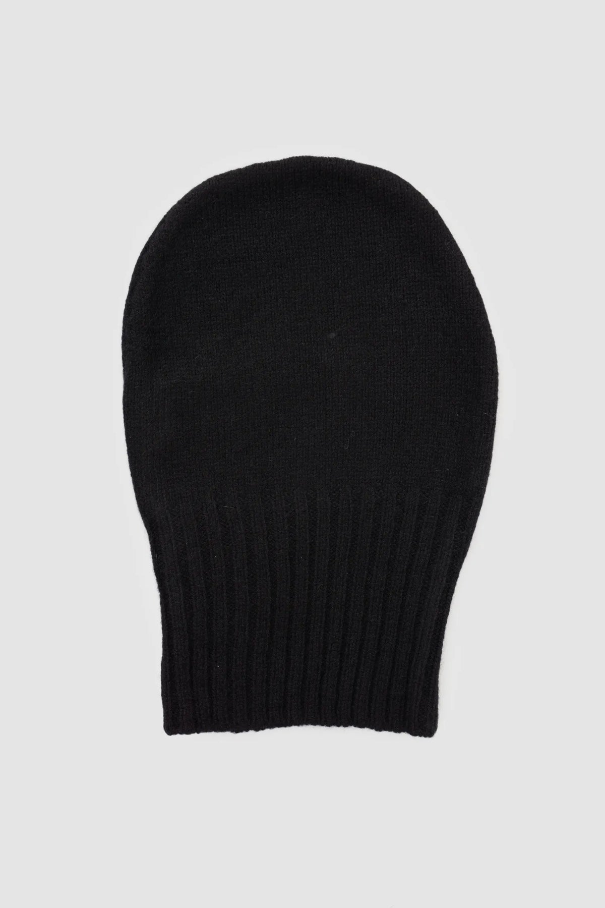 Masnada - Men's Black Cashmere Knit Beanie - Item back view Masnada - Men's Black Cashmere Knit Beanie - Item back view