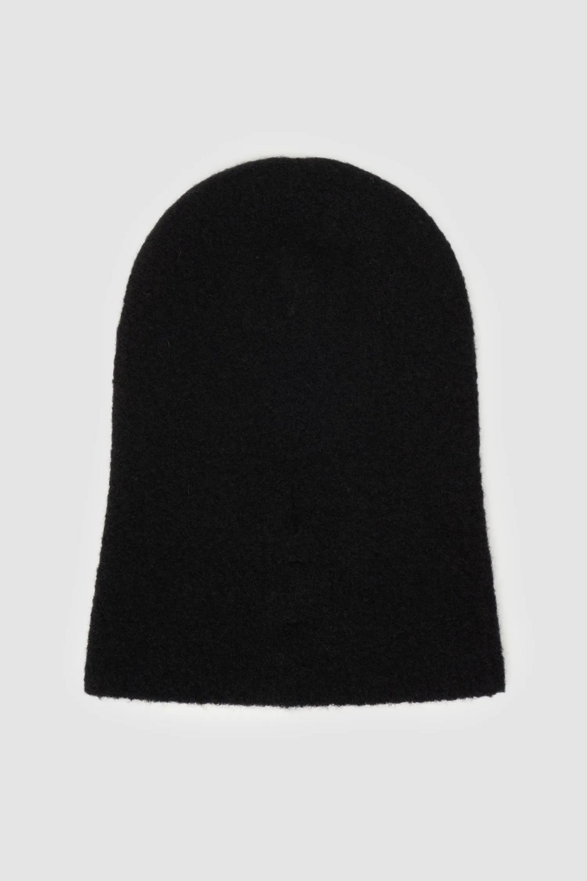 MD75 - Men's Black Double Layer Cashmere Knit Beanie - Item back view MD75 - Men's Black Double Layer Cashmere Knit Beanie - Item back view