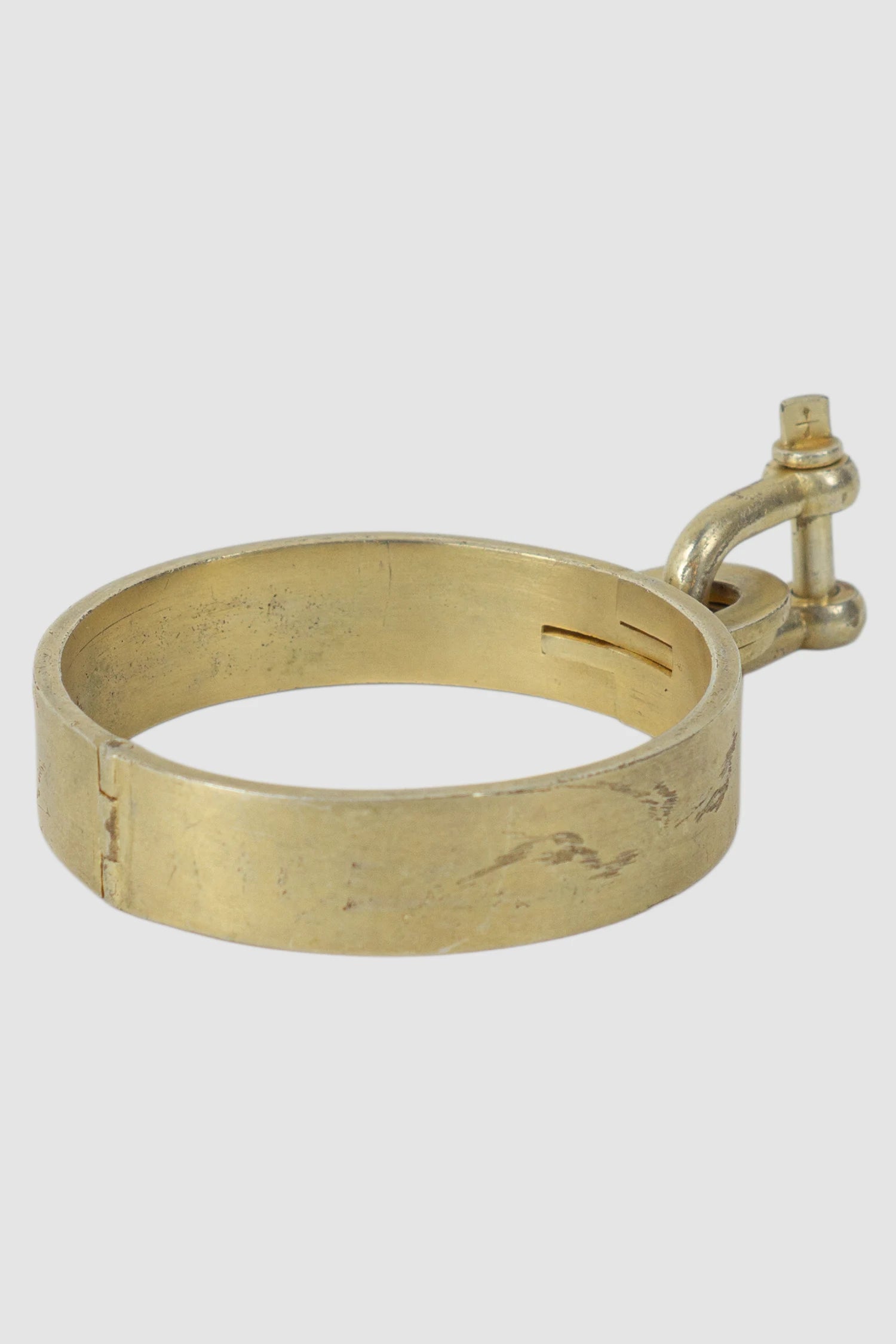Parts of Four - Acid Gold Plated Brass Restraint Cuff Bracelet 15 mm - back right view Parts of Four - Acid Gold Plated Brass Restraint Cuff Bracelet 15 mm - back right view