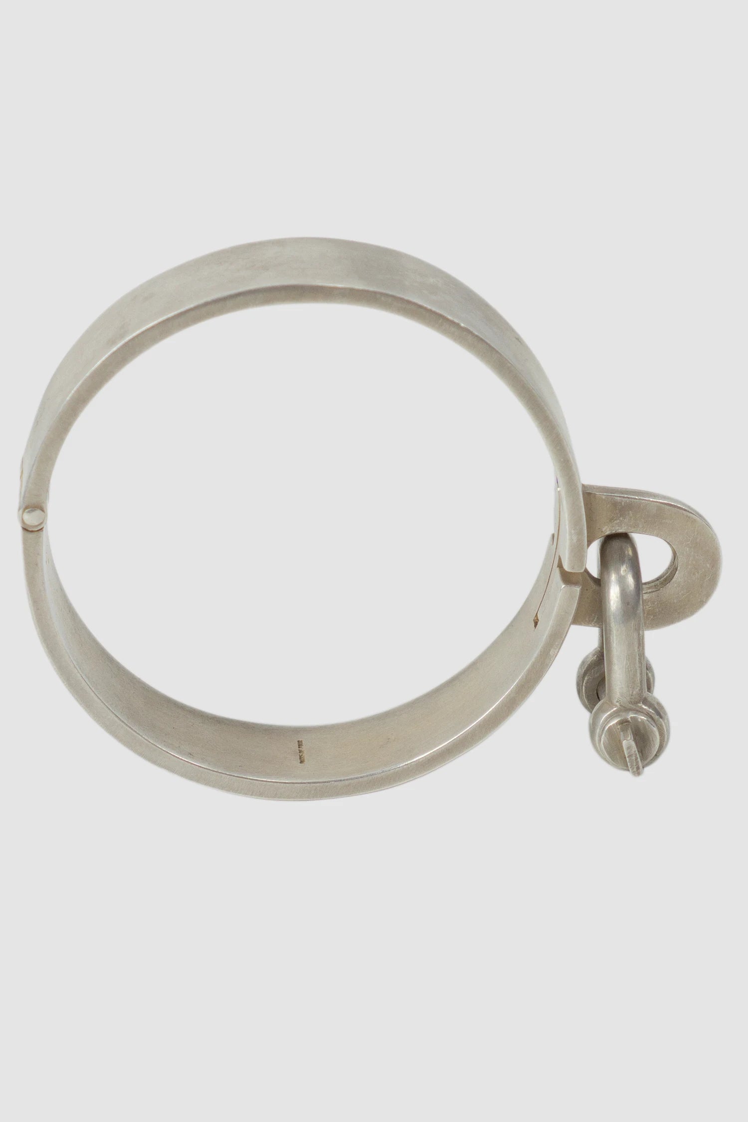 Parts of Four - Acid Silver Plated Brass Restraint Cuff Bracelet 15 mm - standing view Parts of Four - Acid Silver Plated Brass Restraint Cuff Bracelet 15 mm - standing view