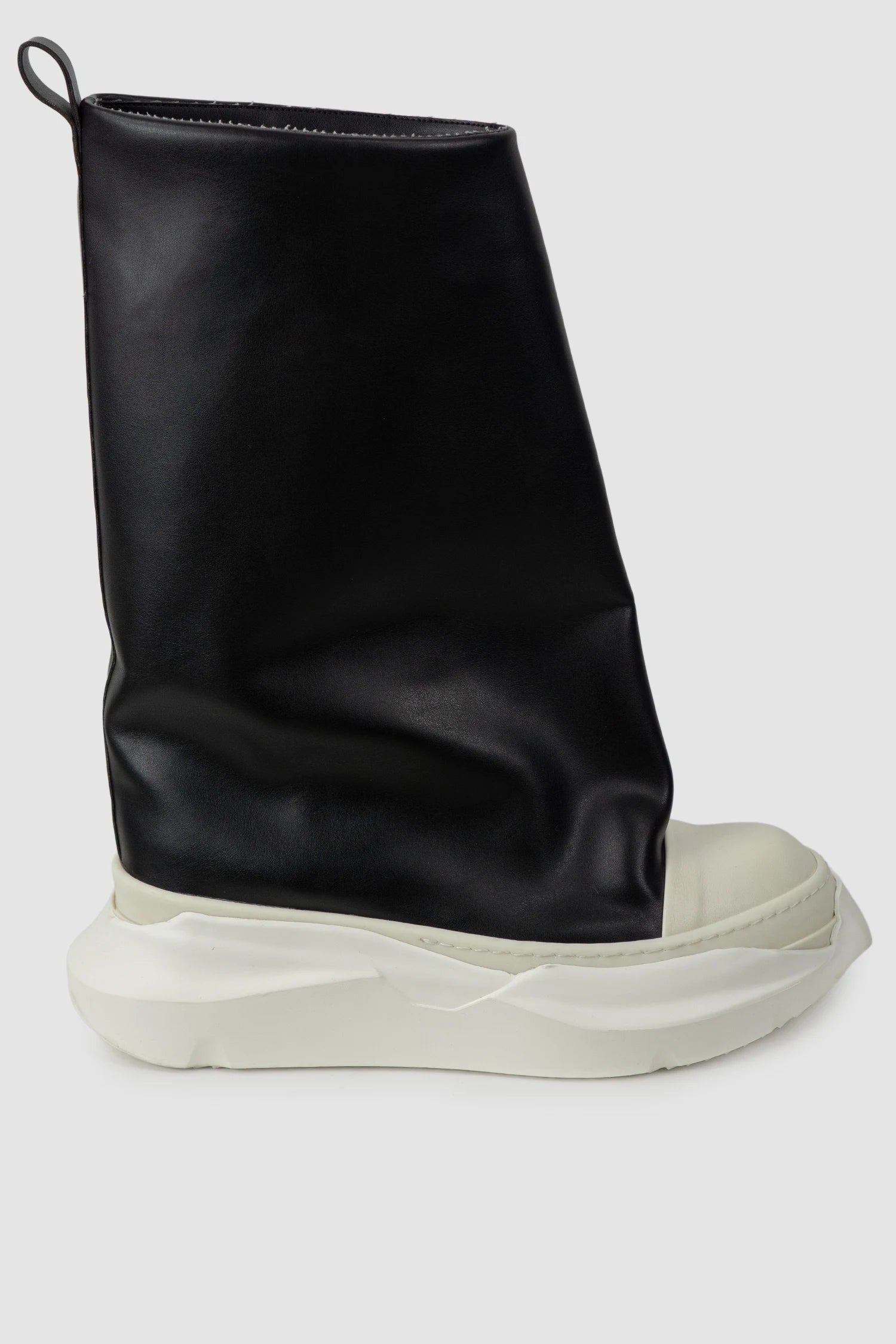 Rick Owens DRKSHDW - Black Fogachine Sneaker FW22 "Strobe" - right outside view Rick Owens DRKSHDW - Black Fogachine Sneaker FW22 "Strobe" - right outside view