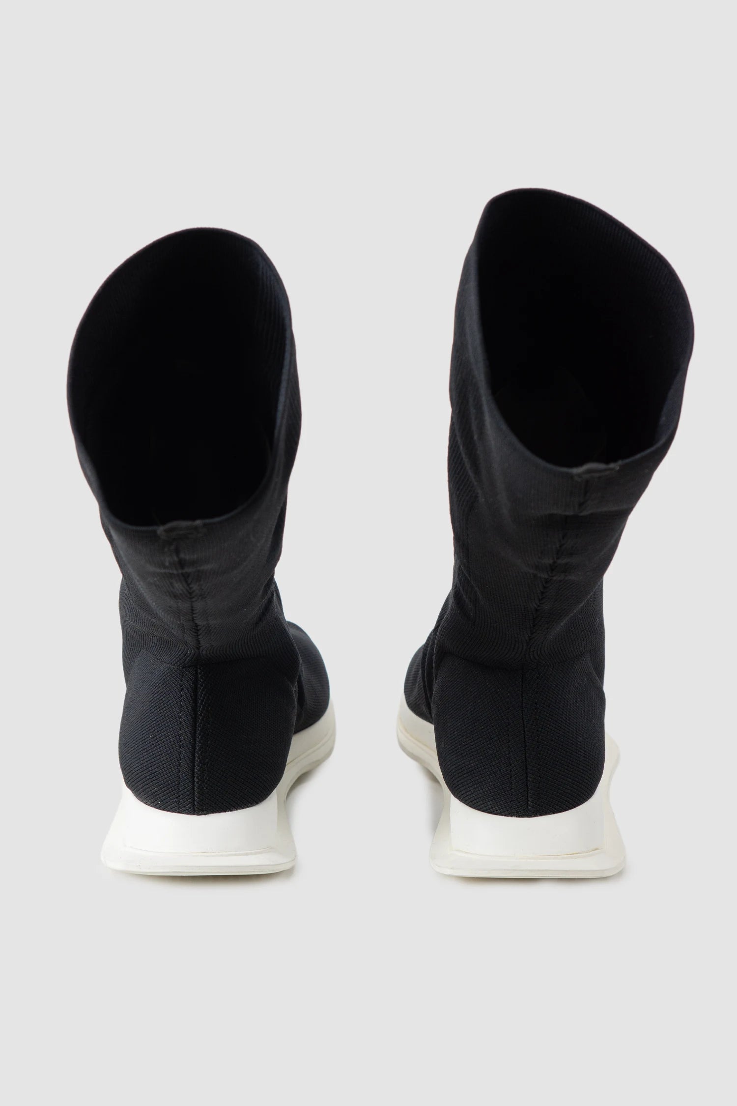 Rick Owens DRKSHDW - Item back view of men’s black Runner Stretch Sock Sneaker
