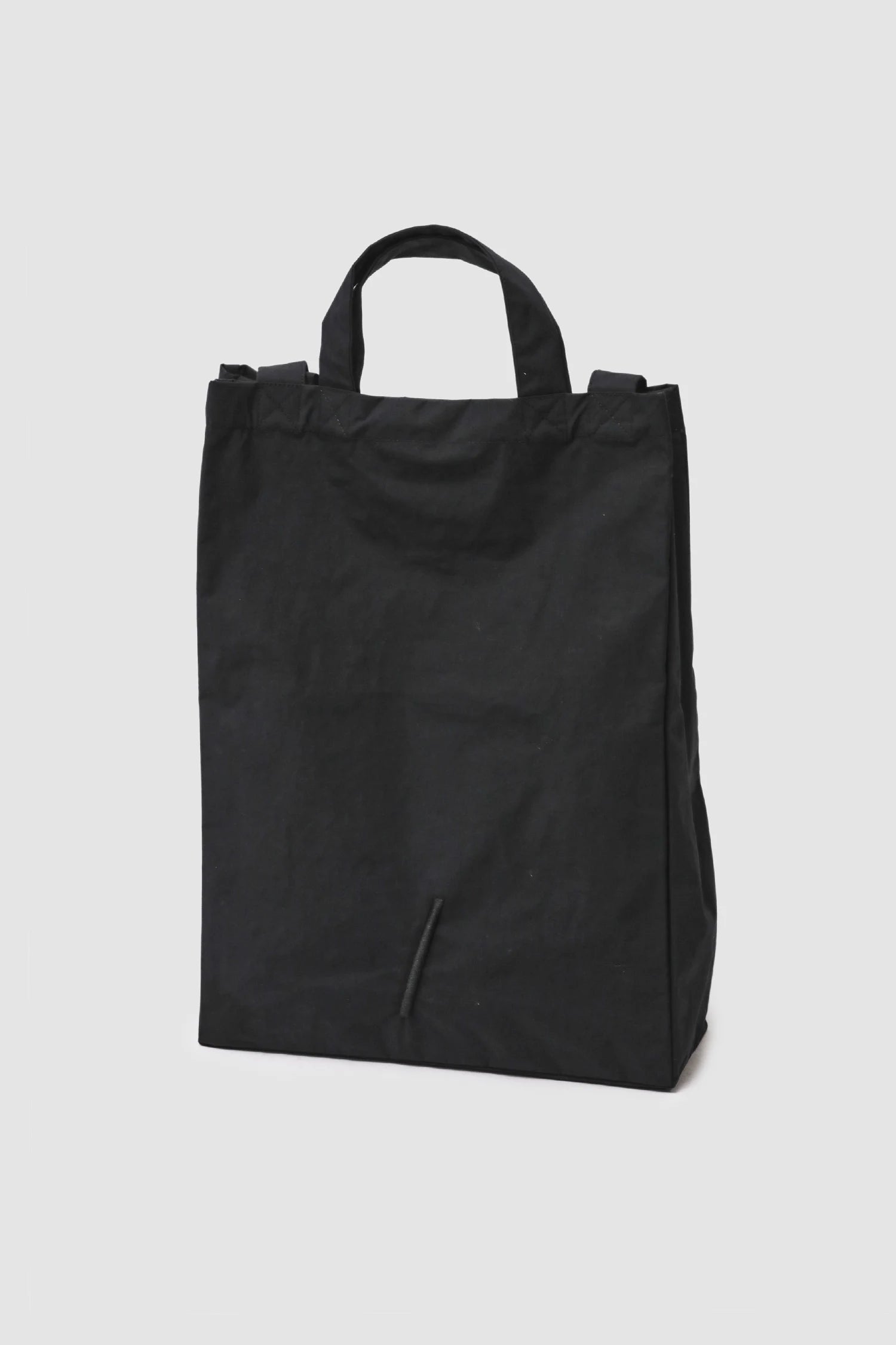 Thom Krom - Black Bonded Shopper Tote Bag BAG-M-1 item front view Thom Krom - Black Bonded Shopper Tote Bag BAG-M-1 item front view