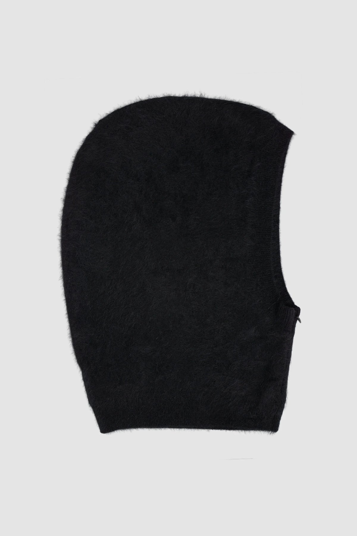 Thom Krom – Men's Black Cashmere Balaclava Zip Hood - item right view Thom Krom – Men's Black Cashmere Balaclava Zip Hood - item right view