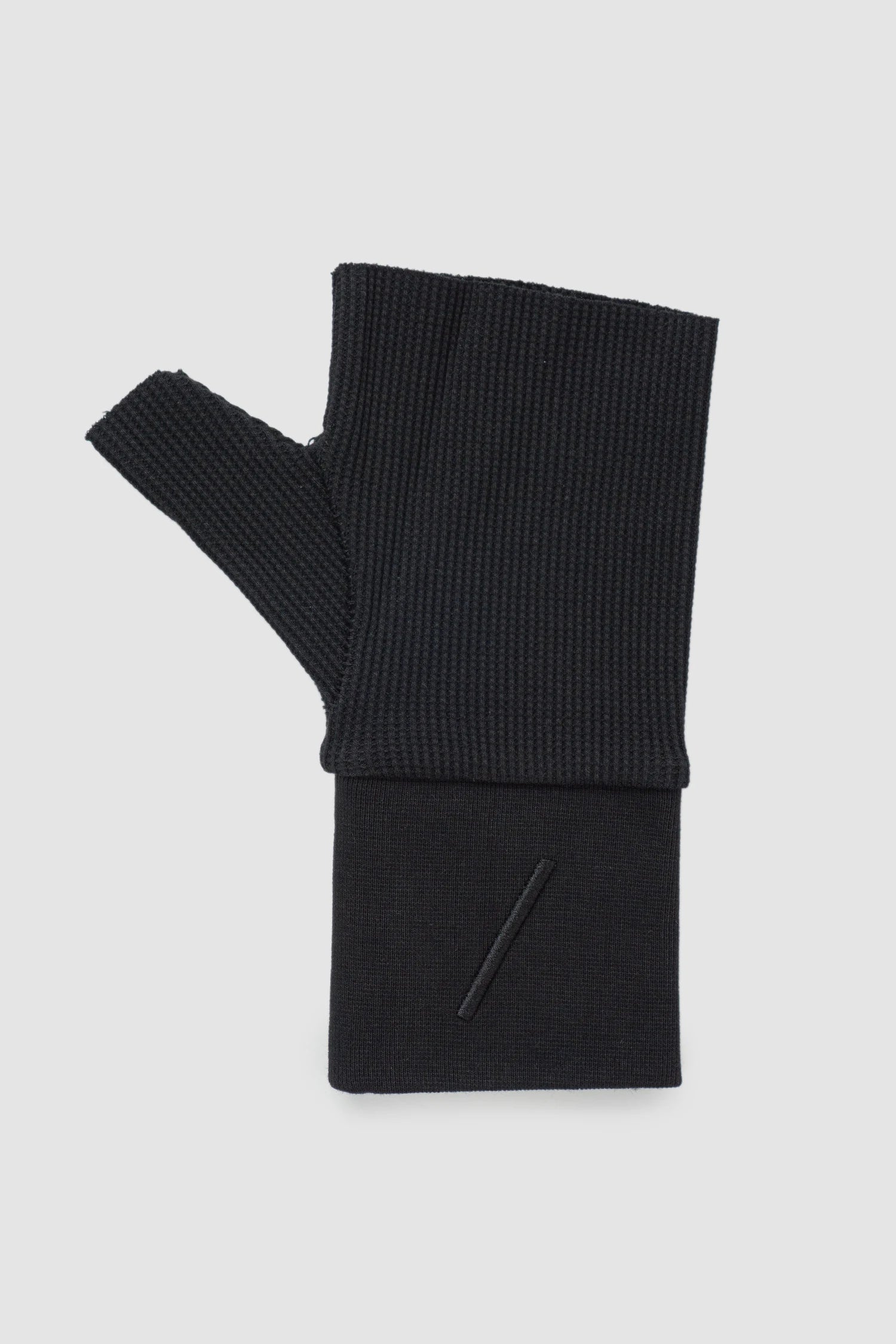 Thom Krom - right piece of black Cutted Structured Cotton Gloves - GLOVES-M-52