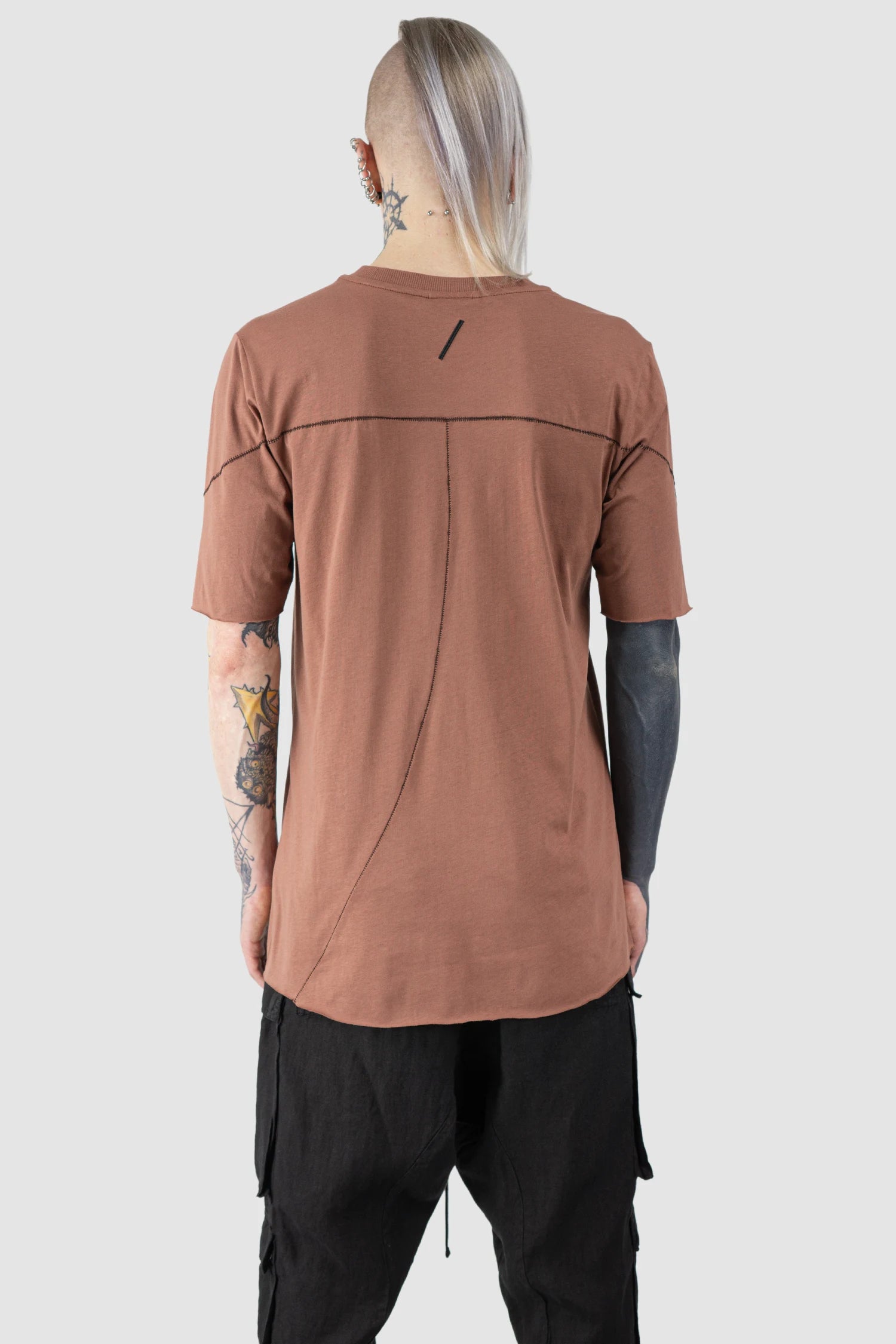 Red Round Neck Cotton Jersey T-Shirt