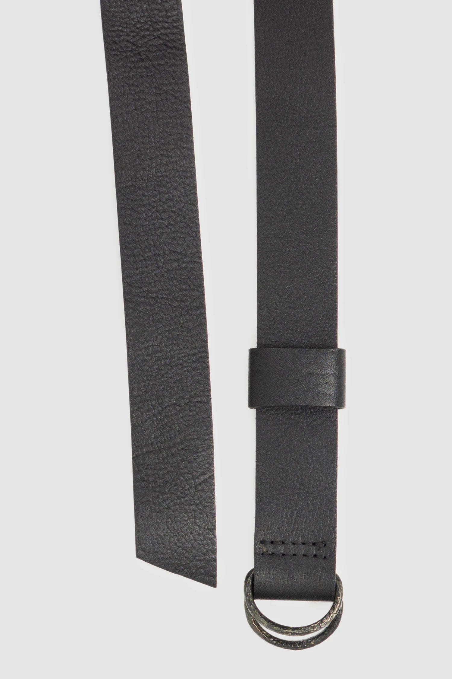Werkschwarz - Men’s Black Grain Leather Belt 1 item detail view