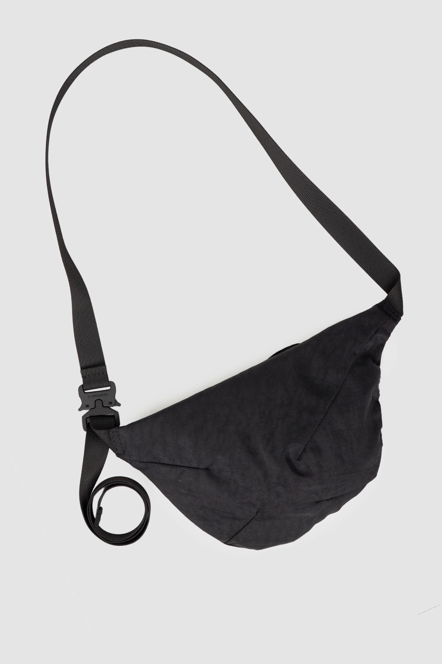 Werkschwarz - Men’s Black Washed Fanny Pack Nylon 2 Item front view