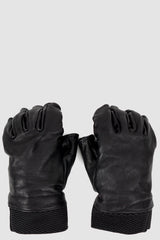 0.Hide - front item of Vegetable Tanned Black Kangaroo Leather Gloves.