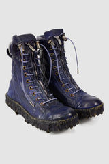 Culture of Brave - front left view of the purple plum Melt Jumper High Top Front Zipper Sneaker - MELH1