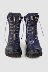 Culture of Brave - front view of the purple plum Melt Jumper High Top Front Zipper Sneaker - MELH1