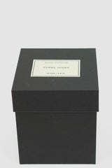 Mad et Len - Box view of Terre Noire Bougie D'Apothicaire: Exquisite candle with Black Soy Wax in a Heavy Iron Vessel.