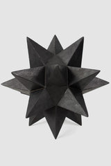 Burned Metal Icosahedron Sculpture - 42cm