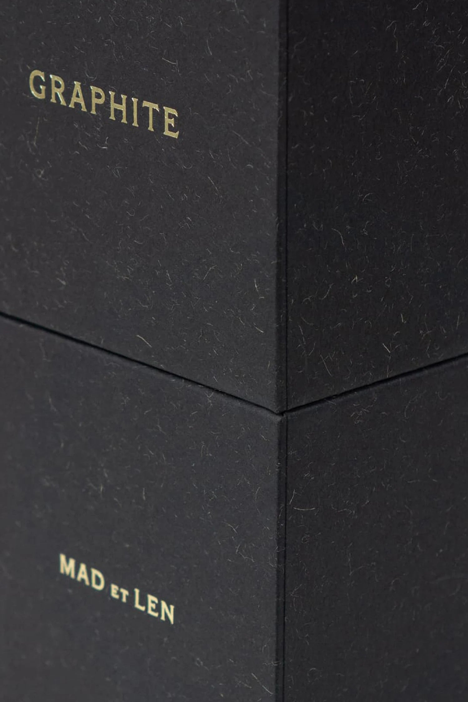 Mad et Len - Graphite Perfume 50ml box close up