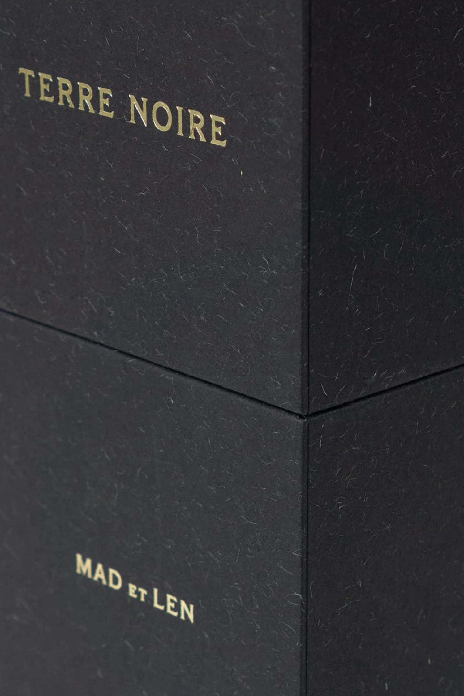 Mad et Len - Terre Noire Perfume 50ml box close up