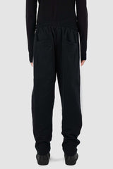 Back view of Black Ruler Jogger Pant with loose fit, XCONCEPT