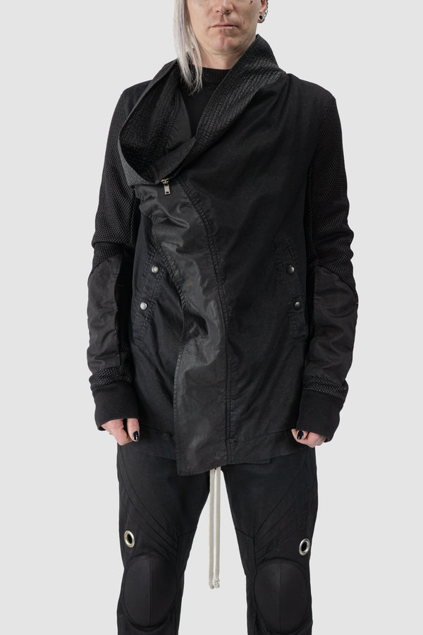 Rick Owens DRKSHDW | Waxed Denim & Perforated Exploder Jacket