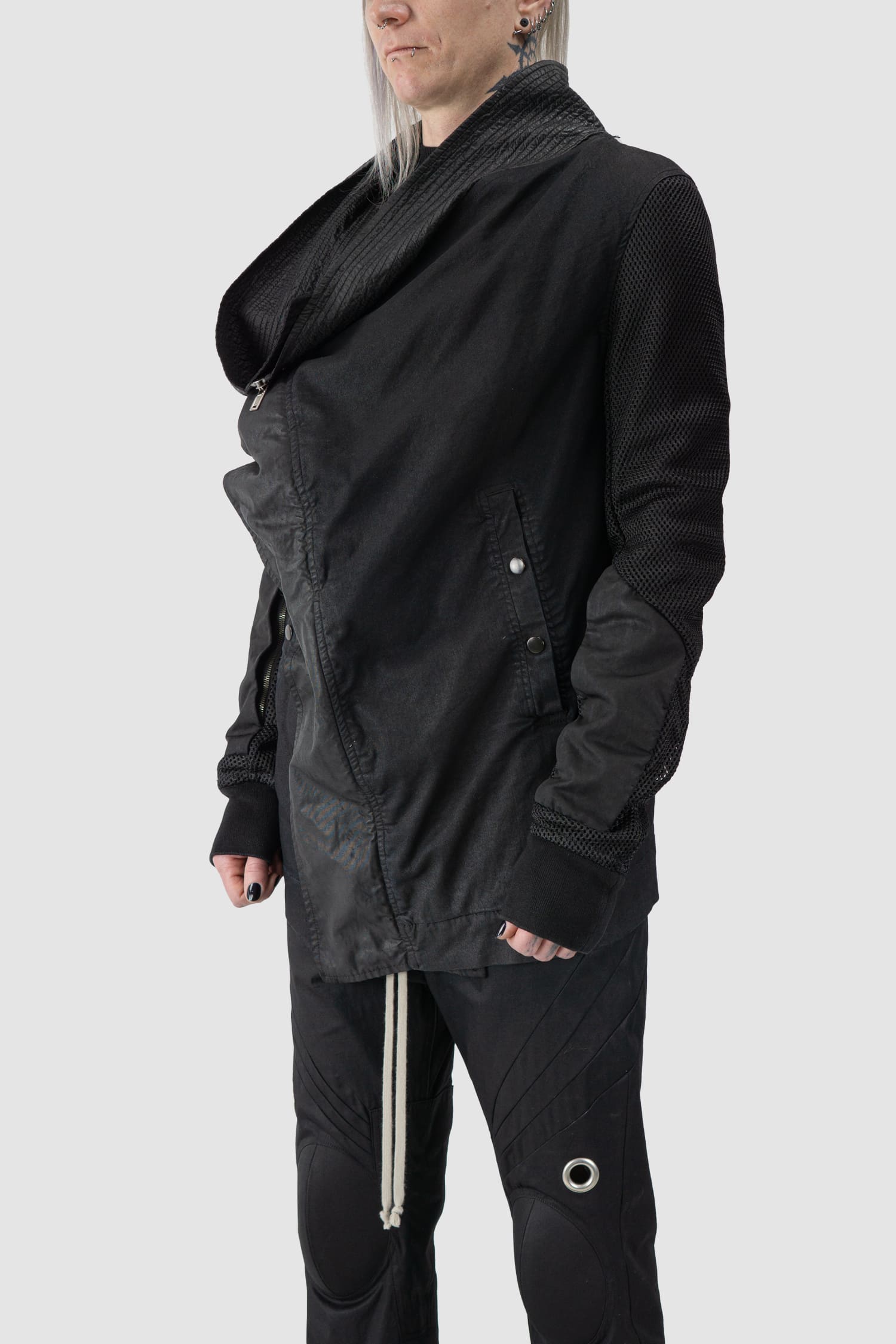 Rick Owens DRKSHDW | Exploder Jacke aus gewachstem Denim