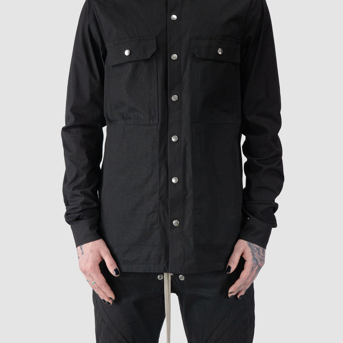 Rick Owens | Woven UFW Printed Cotton Overshirt