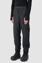 Rick Owens x Champion - side view of the black Pentagram Nylon Track Pants.