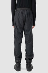 Rick Owens x Champion - back view of the black Pentagram Nylon Track Pants.