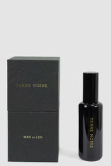 Mad et Len - closed view of Terre Noire Scent Eau de Parfum from Permanent Collection comes in sealed recycled paper box.