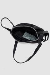 Werkschwarz - inside view of the black Small Cross-Body and Messenger Bag Werk 33W.