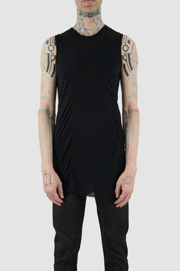 Front view of Amber Muscle Tank Top for Men, LEON LOUIS