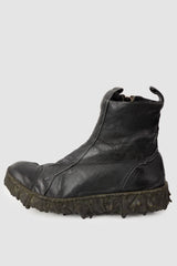 Culture of Brave - Black Chelsea Leather Sneaker - Melt Seal - left outside view