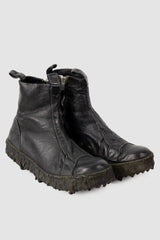 Culture of Brave - Black Chelsea Leather Sneaker - Melt Seal - Pair front right view - MONO-KROM | Gallery