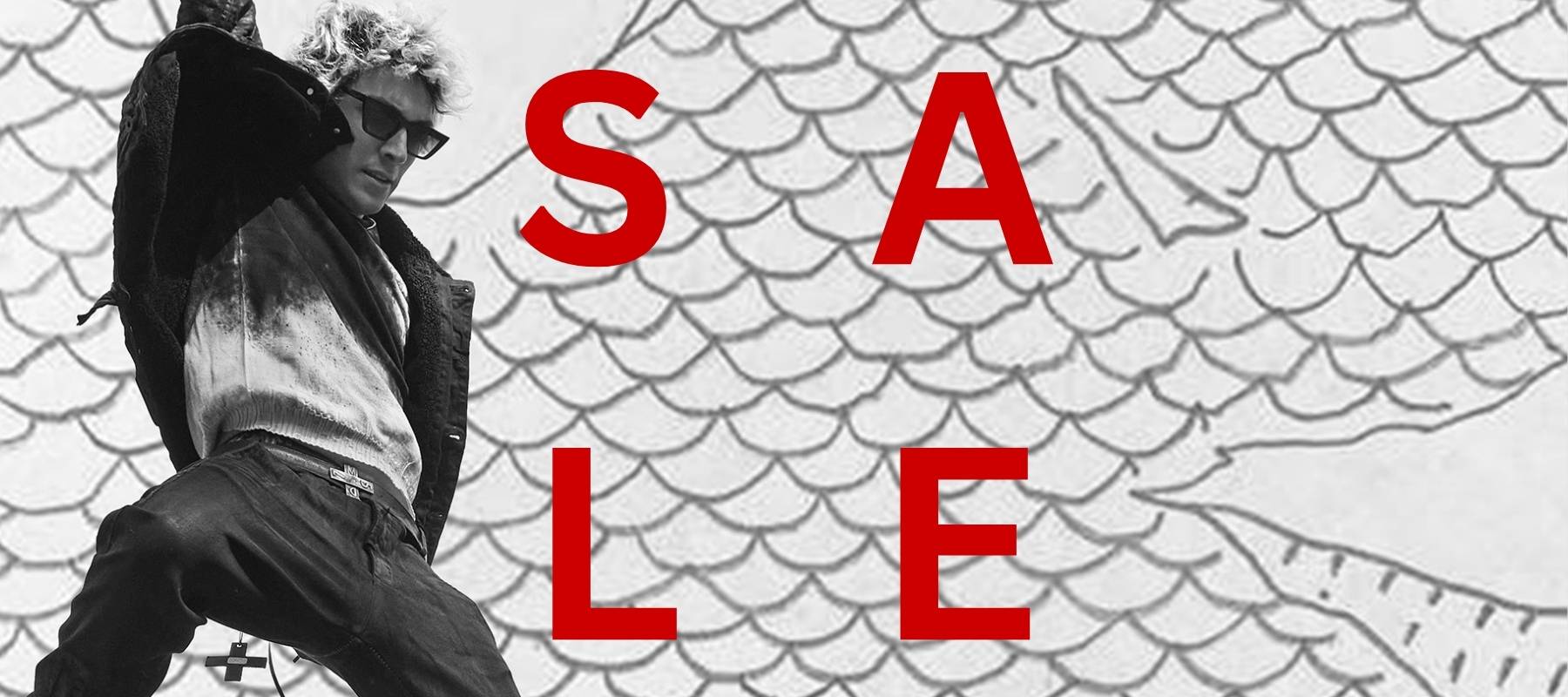 fw25 season sale banner at MONO-KROM Gallery
