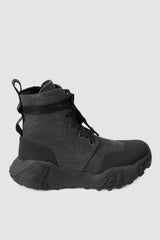 Gall Laboratories by Justin Gall - Men’s Black Canvas Mongrel Ankle Boots right outside view