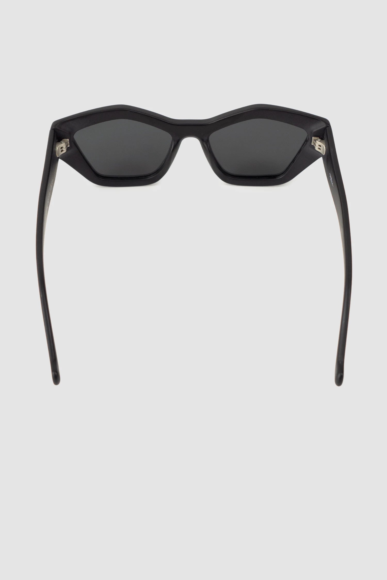 Gall Laboratories by Justin Gall - Black Chunky Geometric Acetate Sunglasses item back view