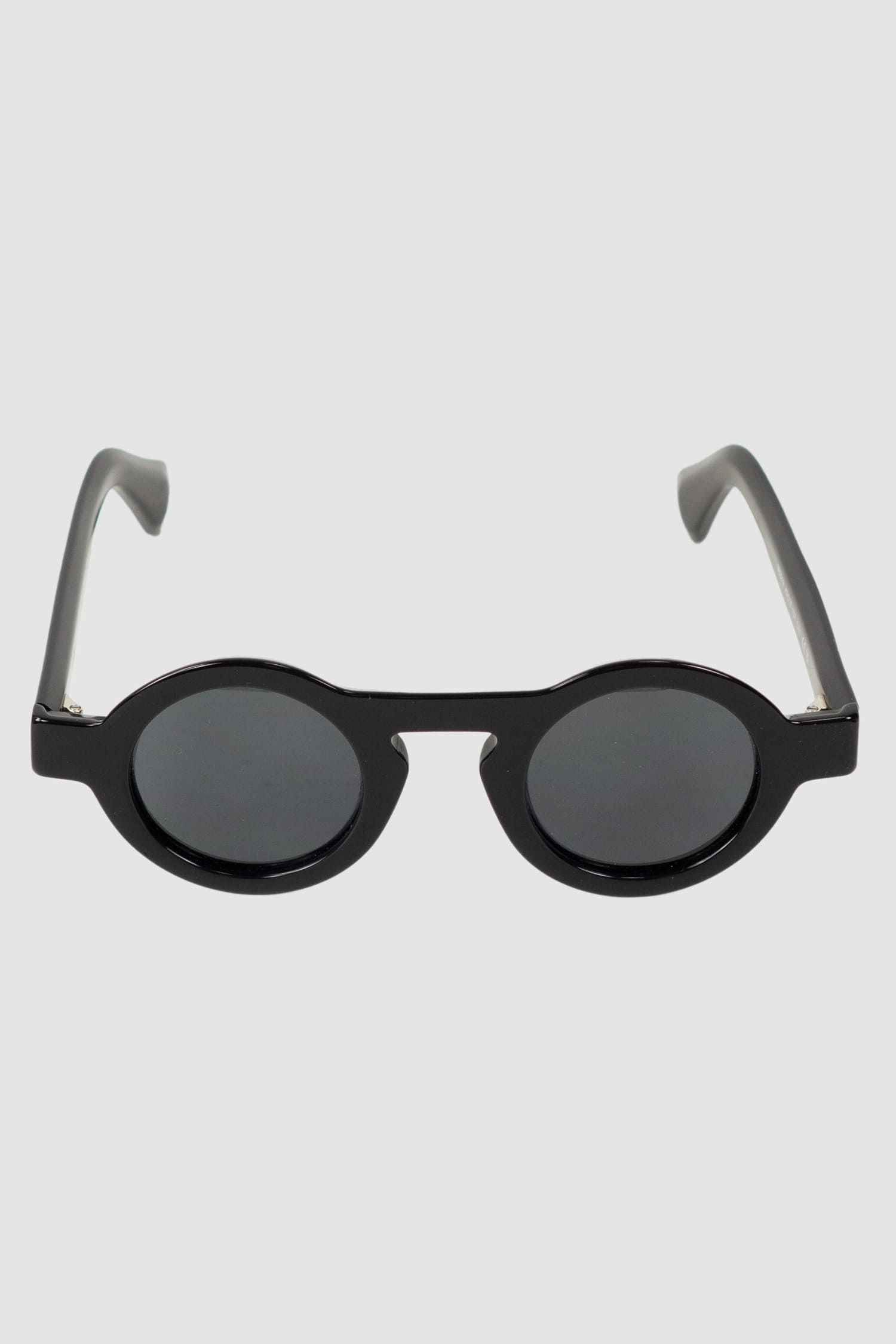Gall Laboratories by Justin Gall - front view of black Acetate Jumbo Shere Sunglasses