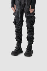 Black Mongrel Geo-Zip Vegan Ankle Boots