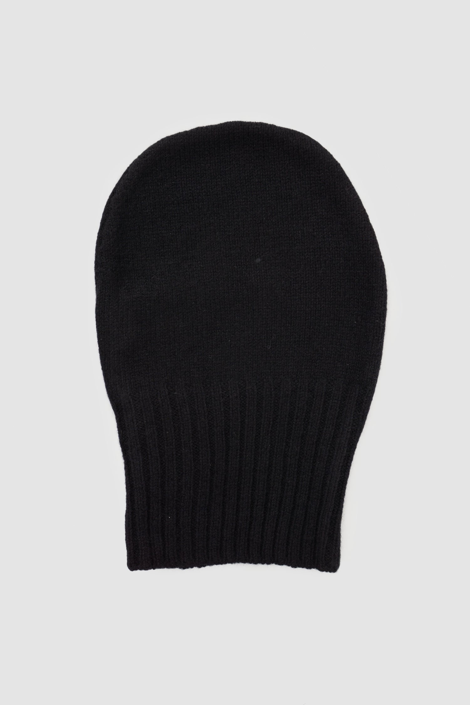 Masnada - Men's Black Cashmere Knit Beanie - Item back view