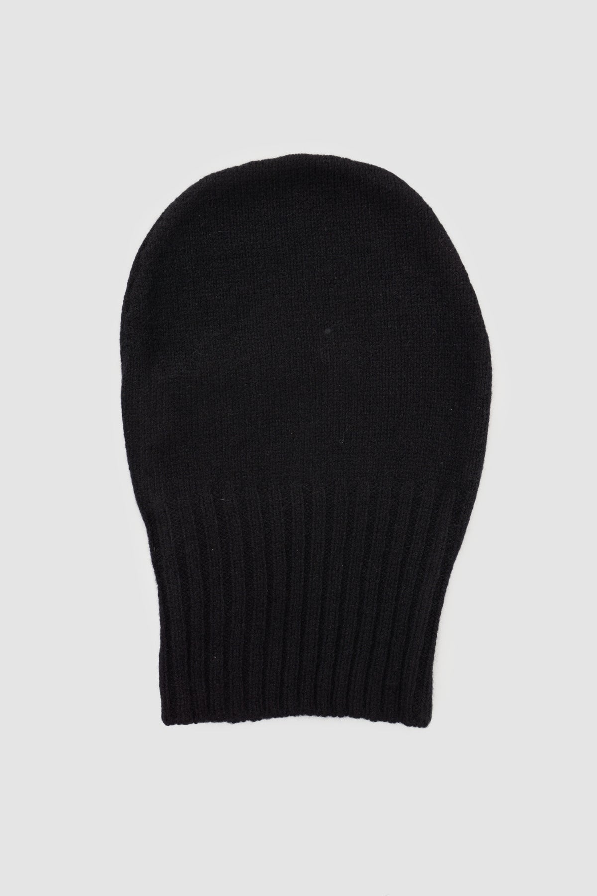 Masnada - Men's Black Cashmere Knit Beanie - Item back view