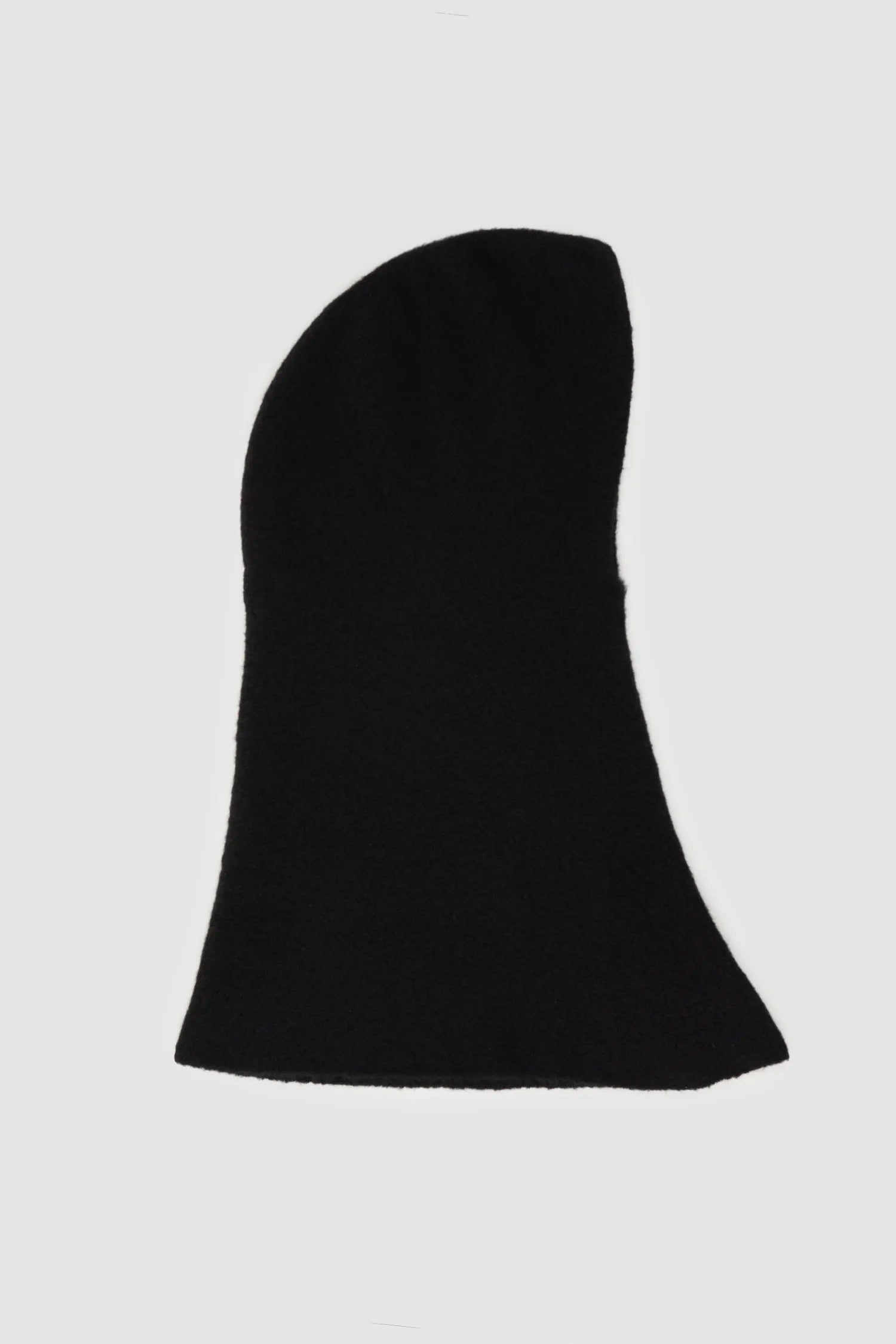 MD75 - Men's Black Cashmere Silk Knit Balaclava Hood - Item right view - MONO-KROM | Gallery
