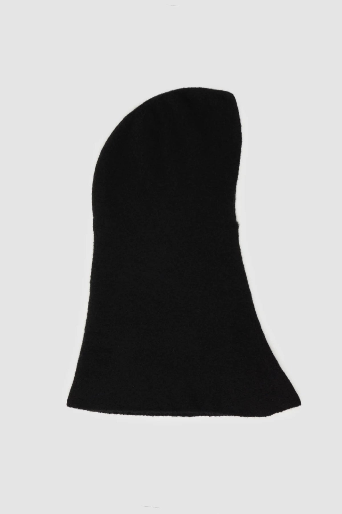 MD75 - Men's Black Cashmere Silk Knit Balaclava Hood - Item right view - MONO-KROM | Gallery