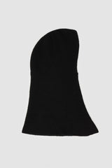 MD75 - Men's Black Cashmere Silk Knit Balaclava Hood - Item right view - MONO-KROM | Gallery