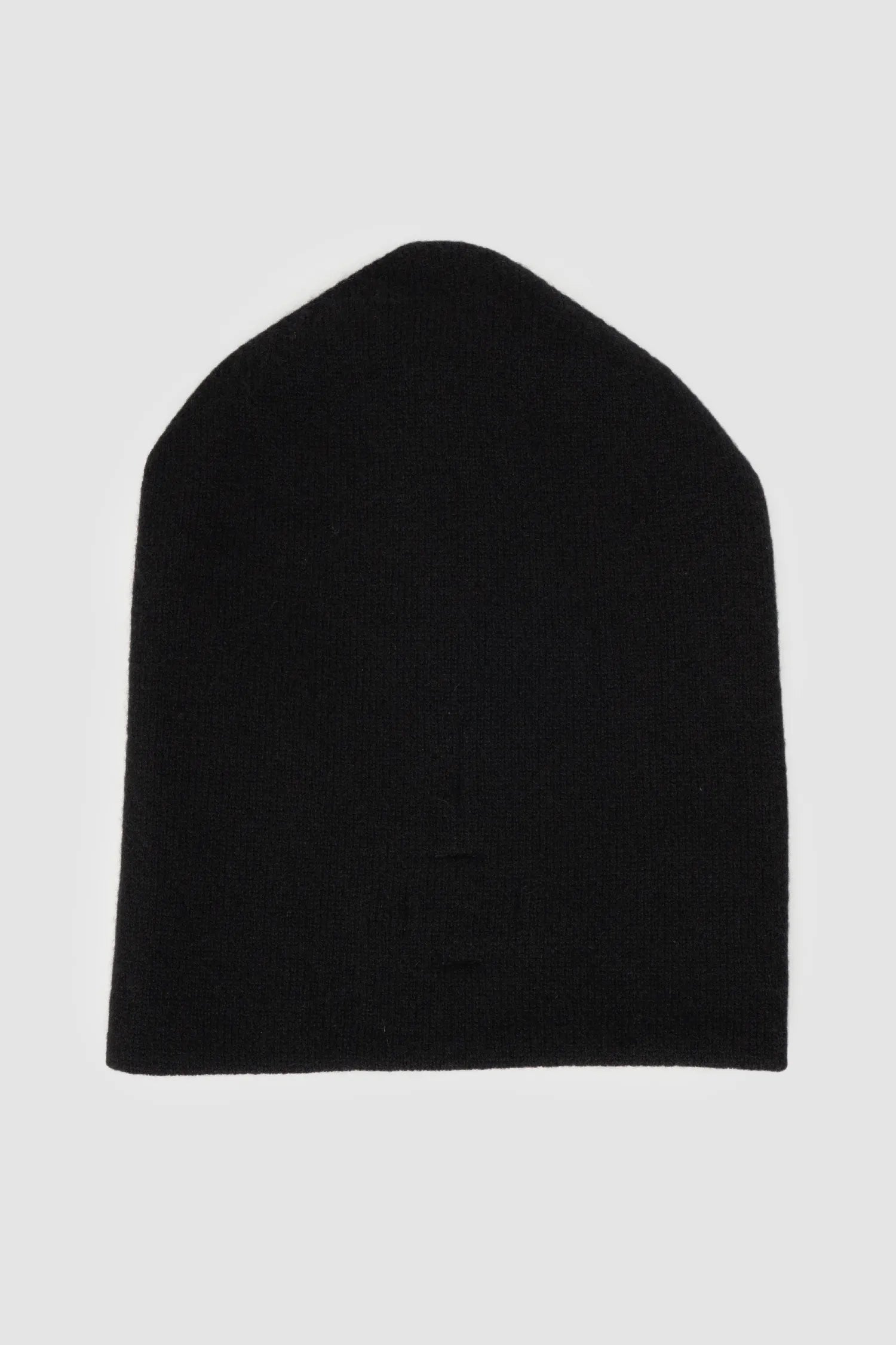 MD75 - Men's Black Cashmere Silk Knit Beanie - Item back view