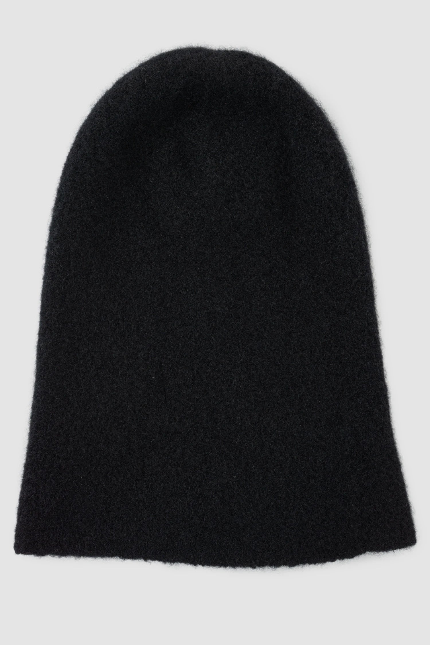 MD75 - item back view of men’s Black Wool Cashmere and Silk Knit Beanie